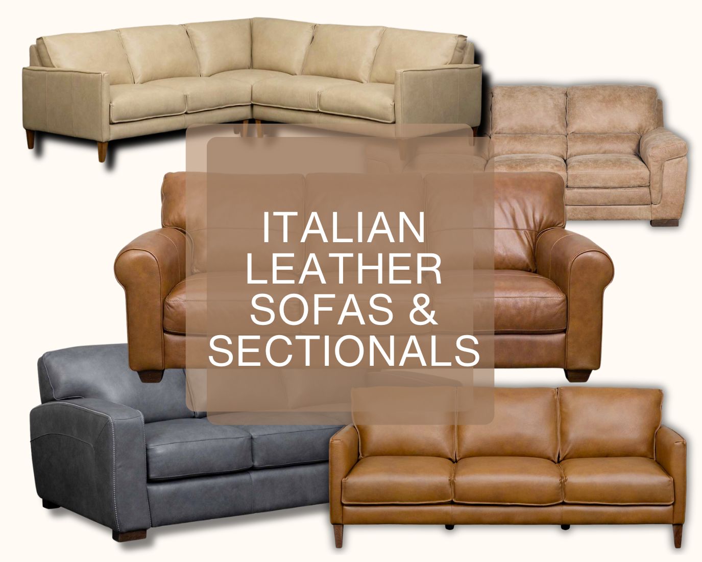 Italian Leather Sofas and Sectionals 